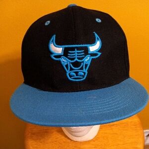 NEW Black and Blue Bull Logo  SNAP BACK Cap